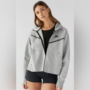 Nike Light Gray Hoodie with Black Accents